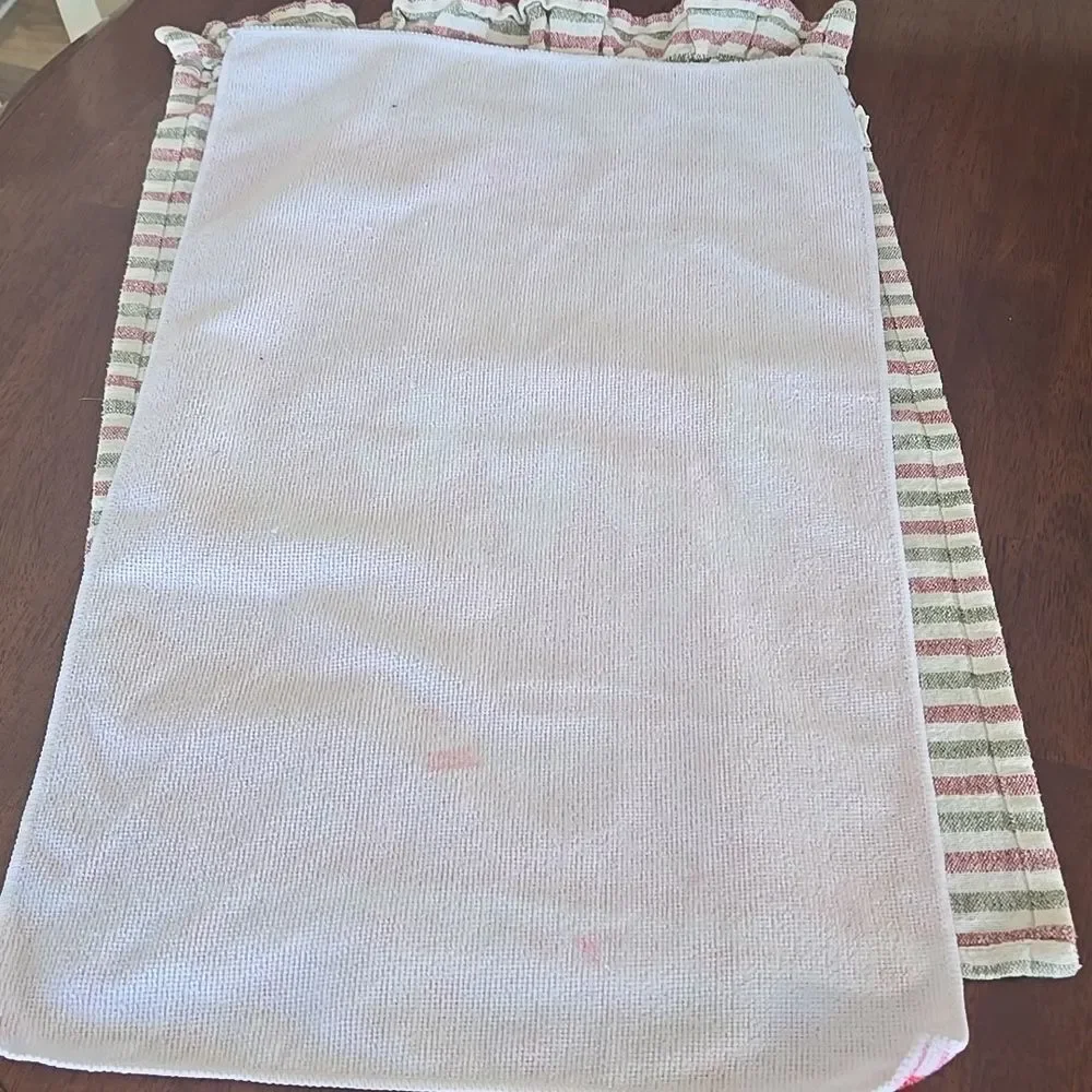 Red Love Heart Towel Set Bundle 2 Pc Holiday Hand Towels Kitchy